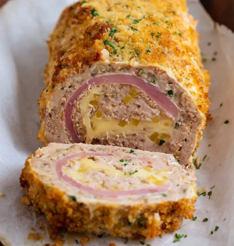 Chicken Cordon Bleu Meatloaf