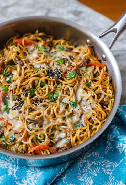 Cheesy Yakisoba: The Weird Weeknight Miracle That Somehow Works