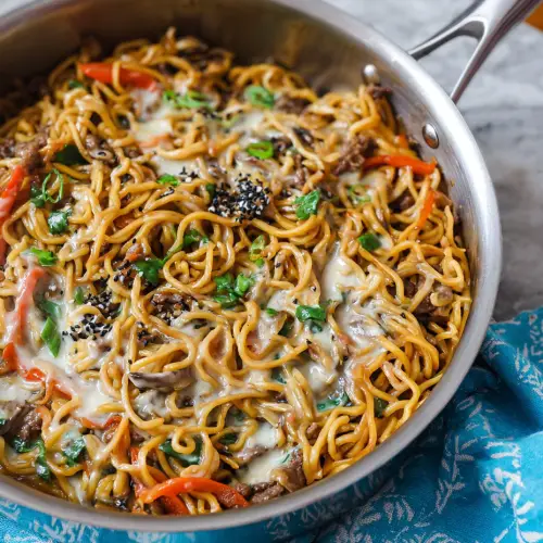 Cheesy Yakisoba: The Weird Weeknight Miracle That Somehow Works