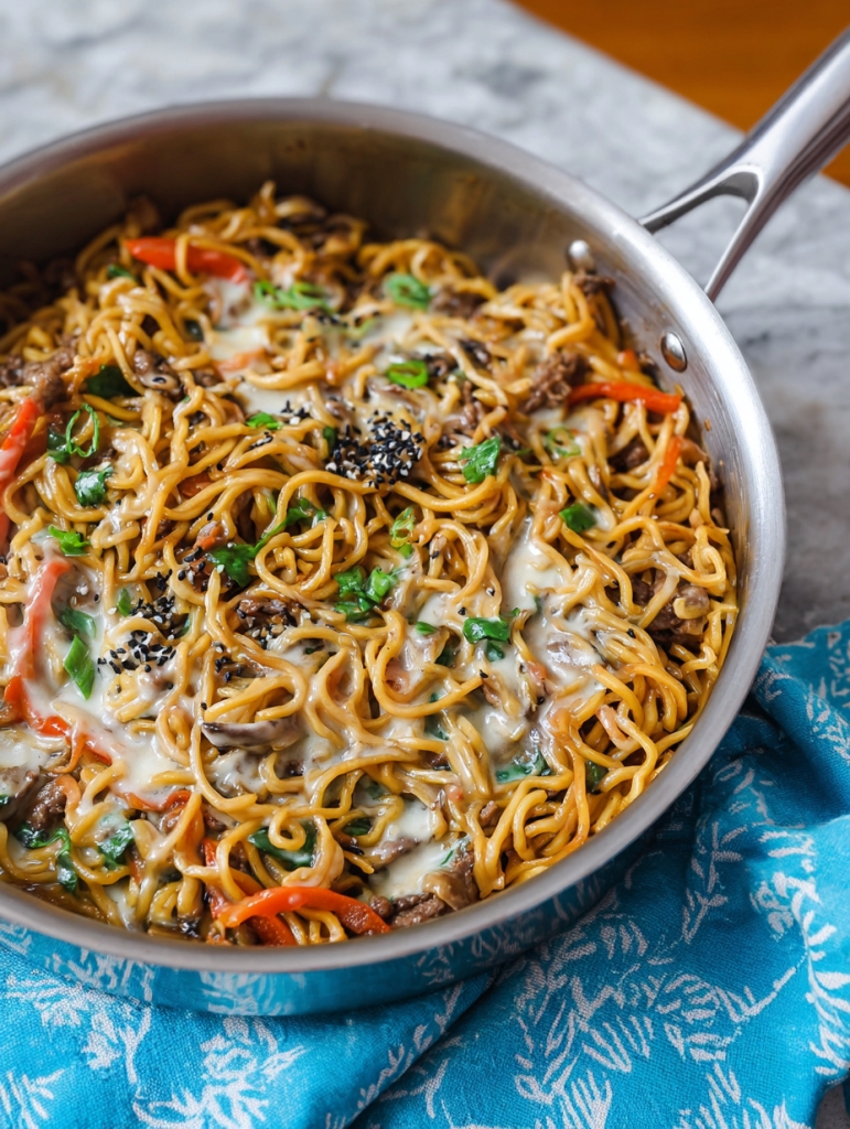 Cheesy Yakisoba: The Weird Weeknight Miracle That Somehow Works