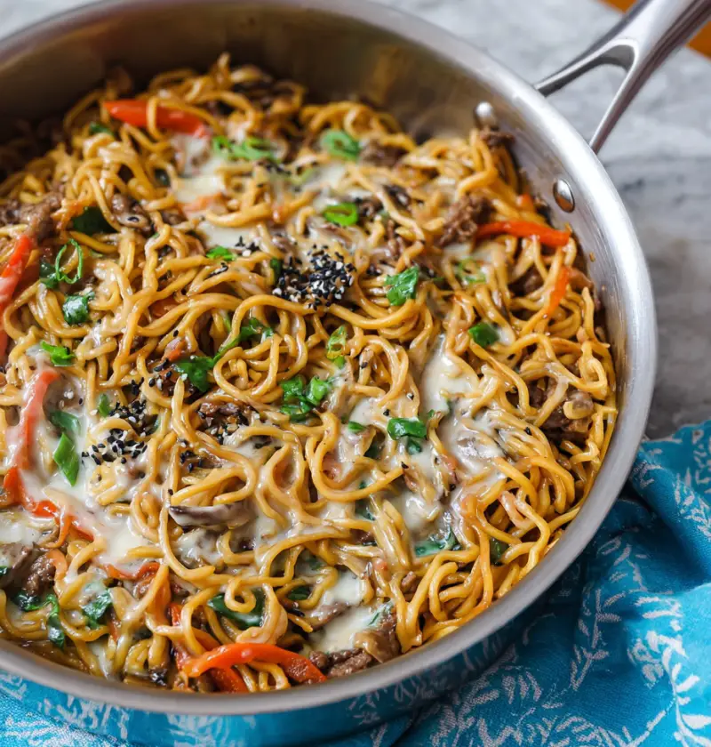 Cheesy Yakisoba: The Weird Weeknight Miracle That Somehow Works