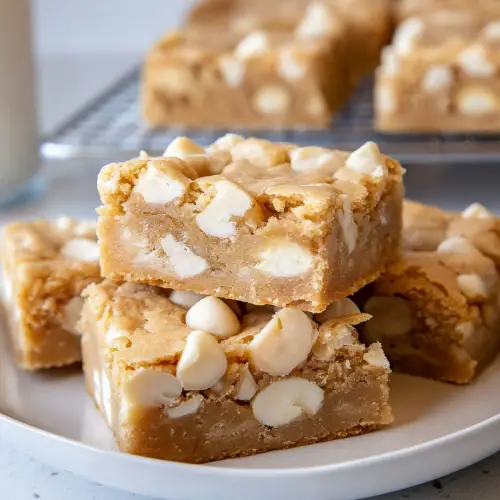 White Chocolate Macadamia Cookie Bars