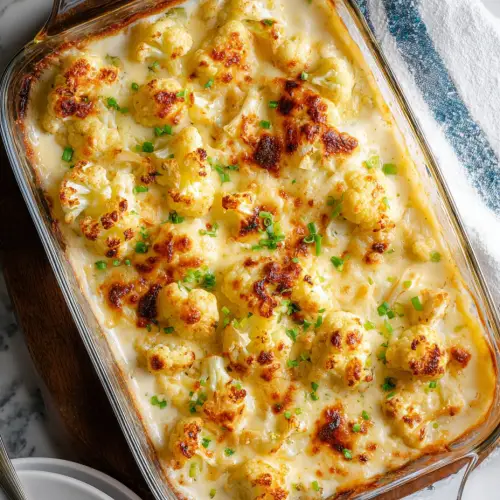 Roasted Cauliflower with Cheese Sauce