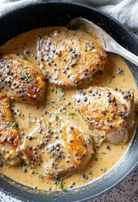 Chicken au Poivre