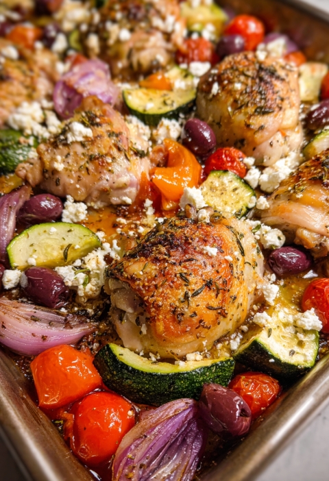 Greek Chicken Sheet Pan Dinner