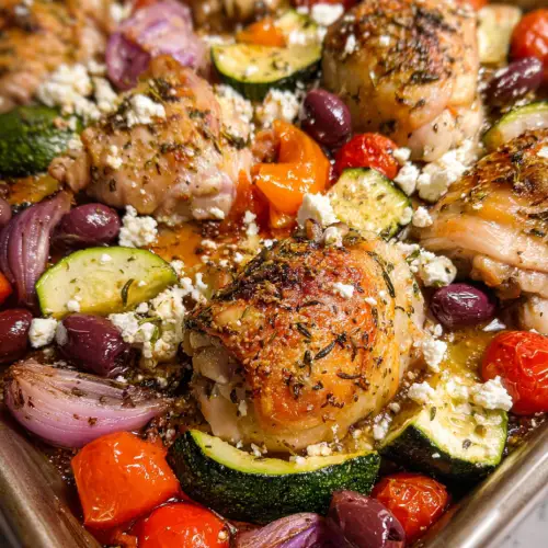 Greek Chicken Sheet Pan Dinner