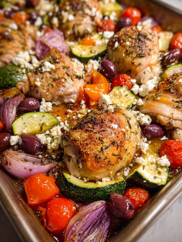Greek Chicken Sheet Pan Dinner