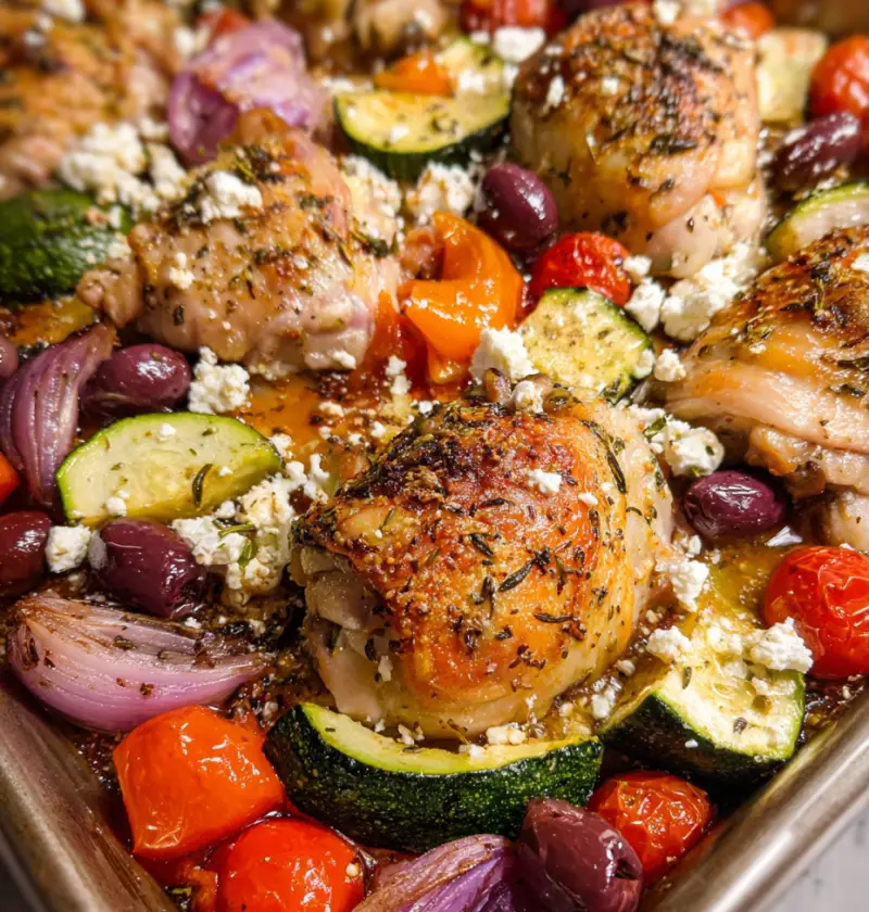 Greek Chicken Sheet Pan Dinner