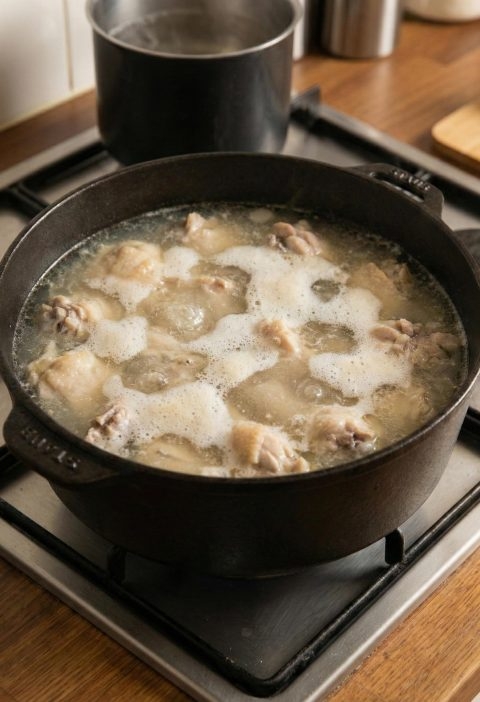 My Chicken Is Boiling with Weird White Foam on Top… Should I Panic?