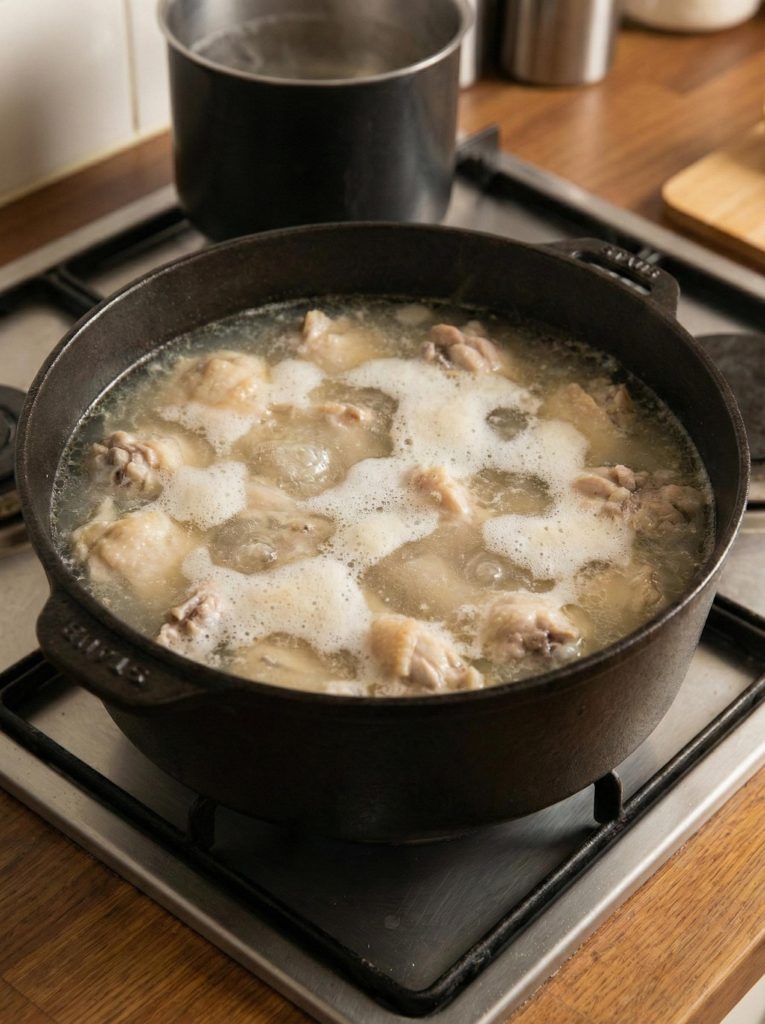 My Chicken Is Boiling with Weird White Foam on Top… Should I Panic?