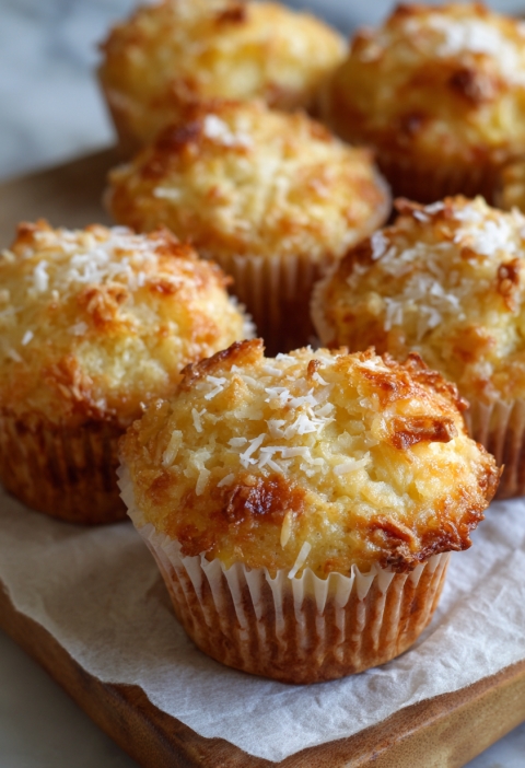 Hawaiian Pineapple Cake Muffins