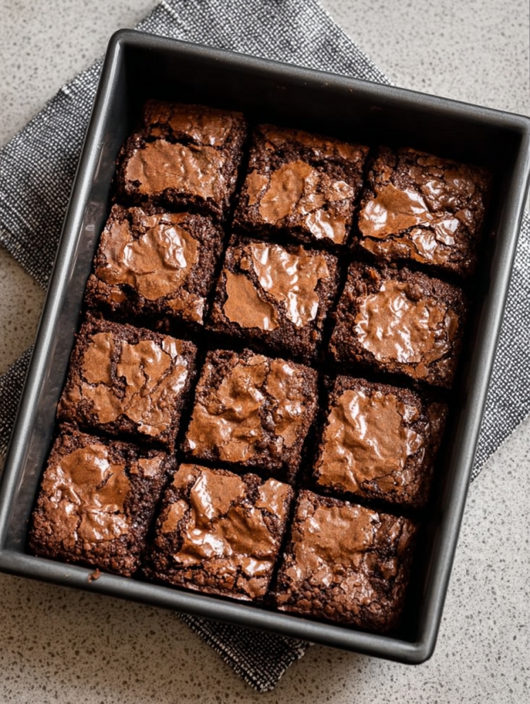 4-Ingredient Hot Chocolate Brownies