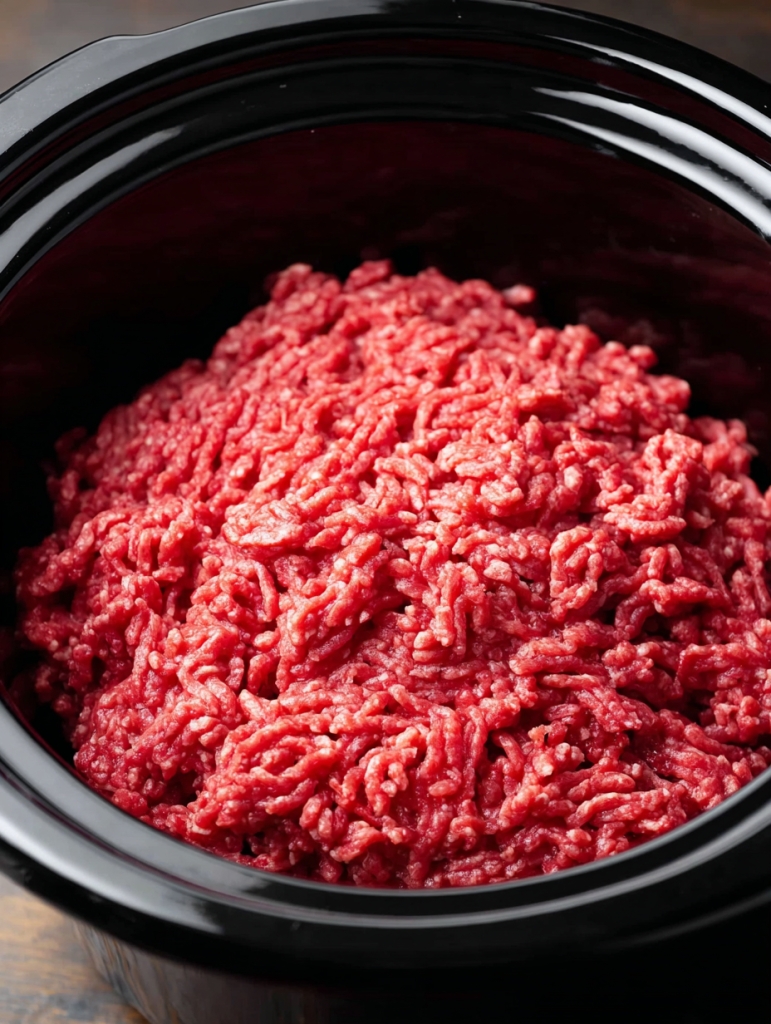 Slow Cooker 5-Ingredient Beef and Cheese Pasta