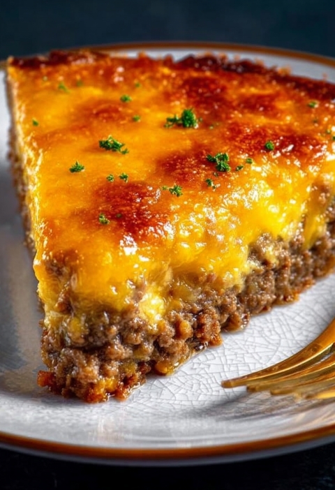 Southern Style Cheeseburger Pie