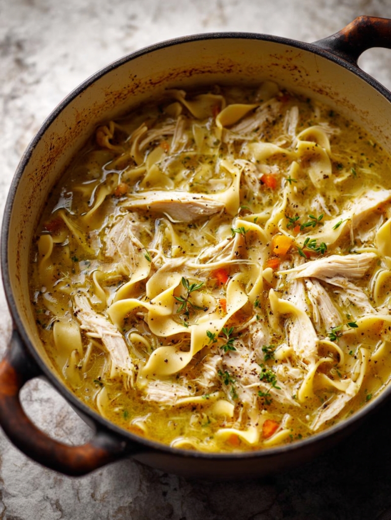 3-Ingredient Cozy Chicken Noodle Bowls