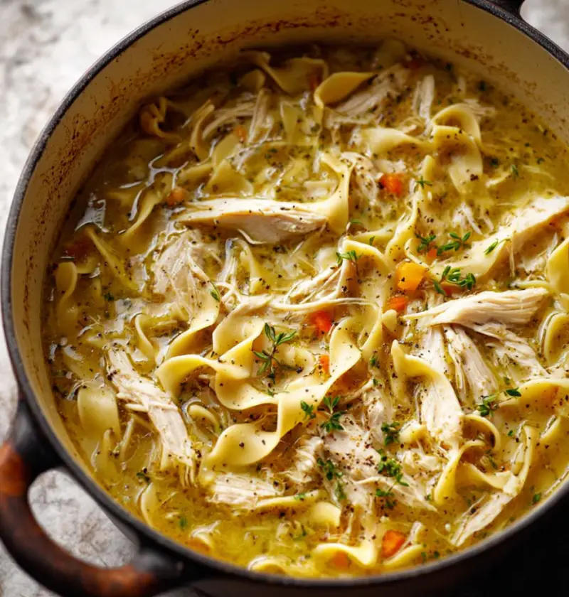 3-Ingredient Cozy Chicken Noodle Bowls