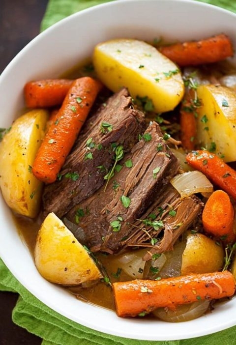 Best Ever Pot Roast with Potatoes, Carrots & Onions
