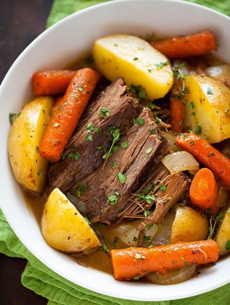 Best Ever Pot Roast with Potatoes, Carrots & Onions