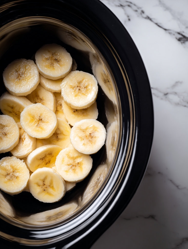 Slow Cooker Banana Foster Pudding (5 Ingredients, Big Cozy Energy)