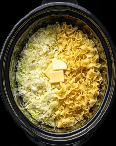 Slow Cooker Garlic Parmesan Whole Cabbage