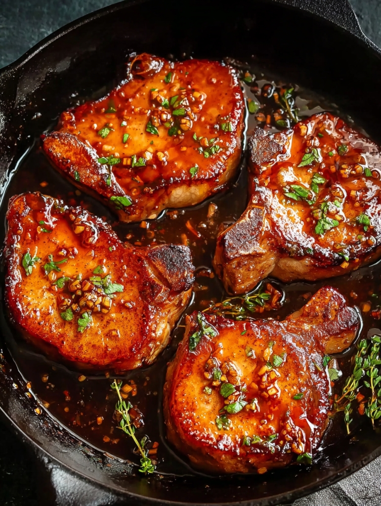 Maple Glazed Pork Chops