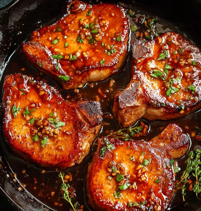 Maple Glazed Pork Chops