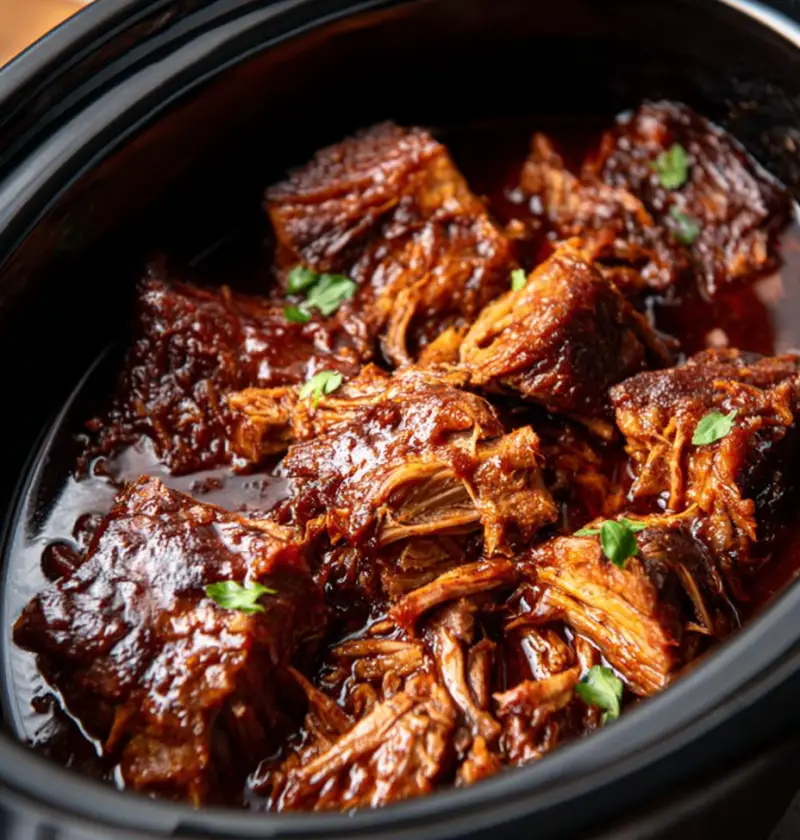 The 4-Ingredient Slow Cooker BBQ Pork That’s Basically a Warm Hug in Food Form