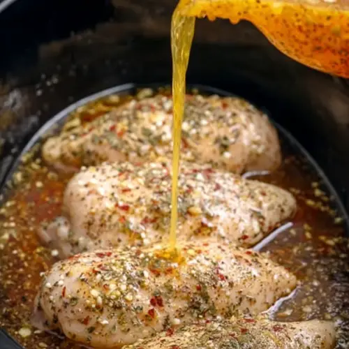 Slow Cooker 4-Ingredient Creamy Italian Chicken