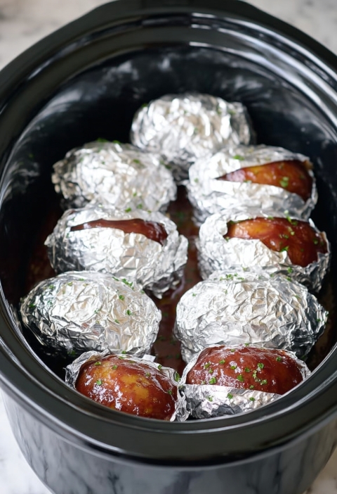 Foil-Wrapped Slow Cooker Baked Apples That Smell Like October Used To
