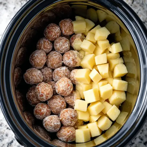Slow Cooker Meatball and Potato Stew