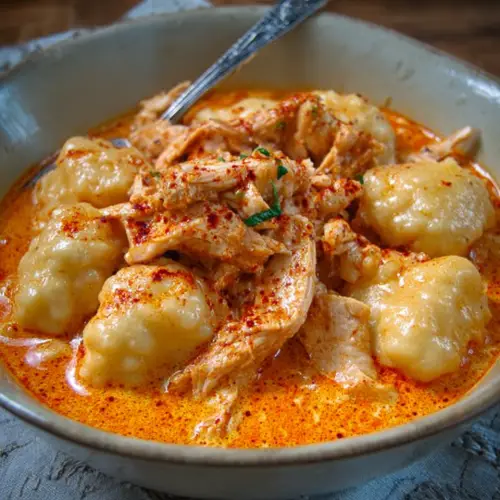 Hungarian Chicken Paprikash (Chicken and Dumplings)