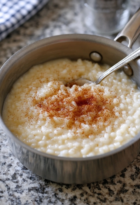 Rice Pudding from a Saucepan and Four Ingredients (That's Really It)