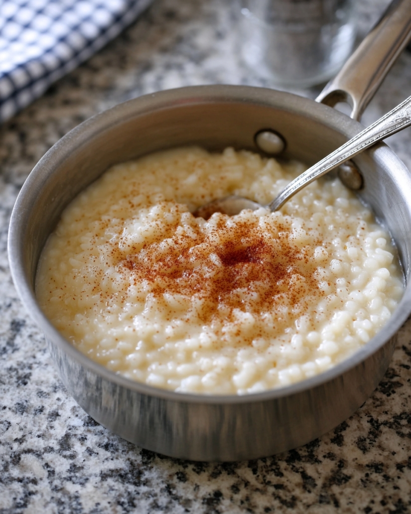Rice Pudding from a Saucepan and Four Ingredients (That's Really It)