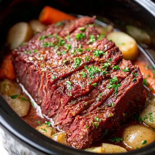 Slow Cooker Corned Beef Brisket (Tender, Easy, One-Pot Meal)