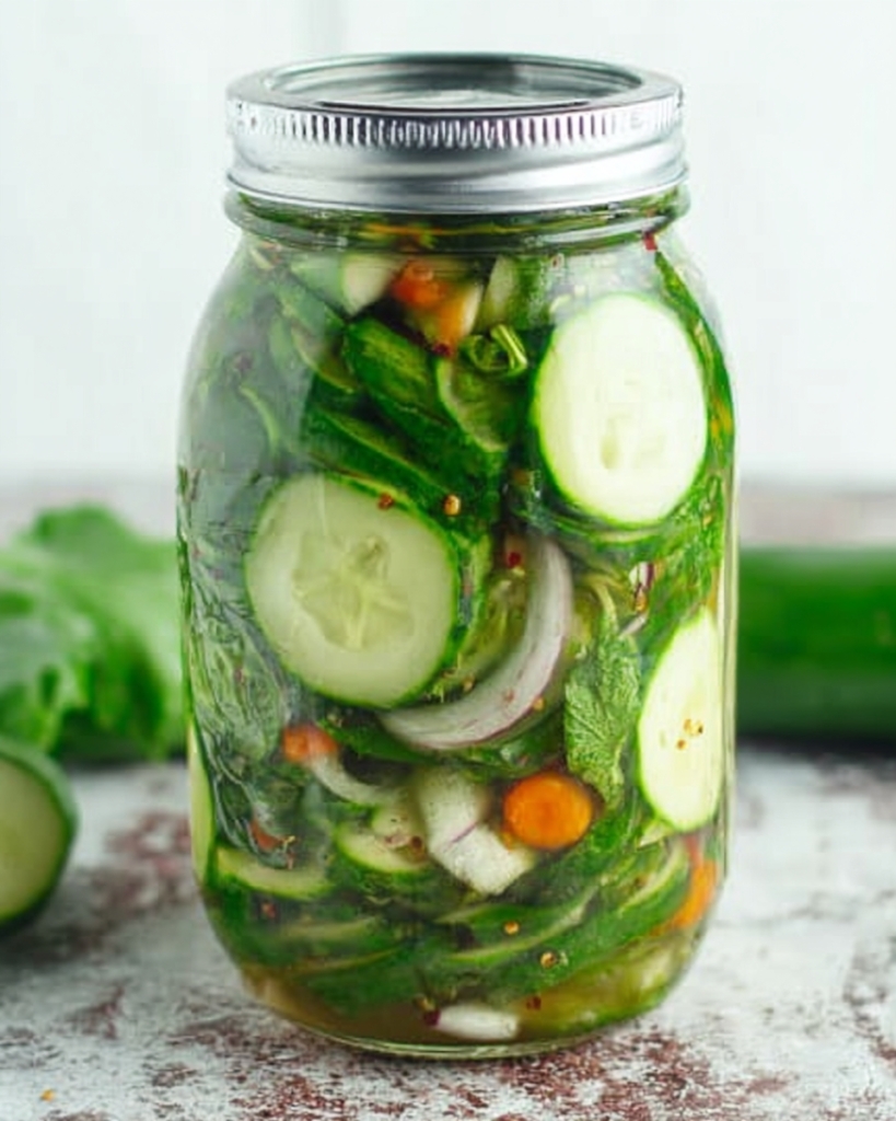 FRESH PICKLED CUCUMBER SALAD