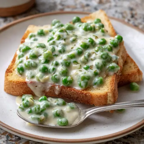 Creamed Peas on Toast