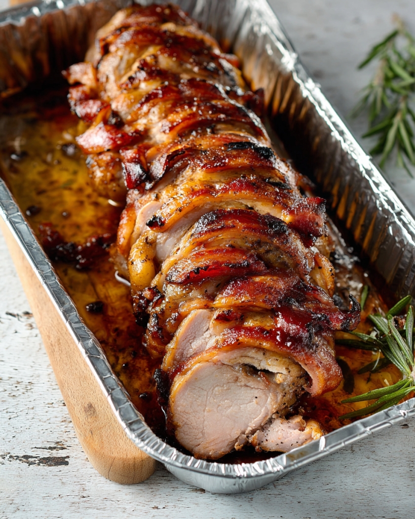 Bacon Brown Sugar Pork Tenderloin