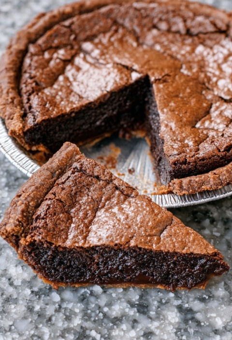 5-Ingredient Fudgy Brownie Pie