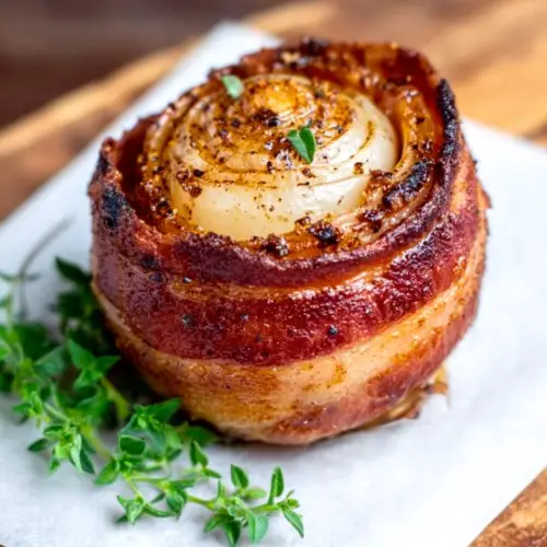 SMOKED BACON WRAPPED FRENCH VIDALIA ONION