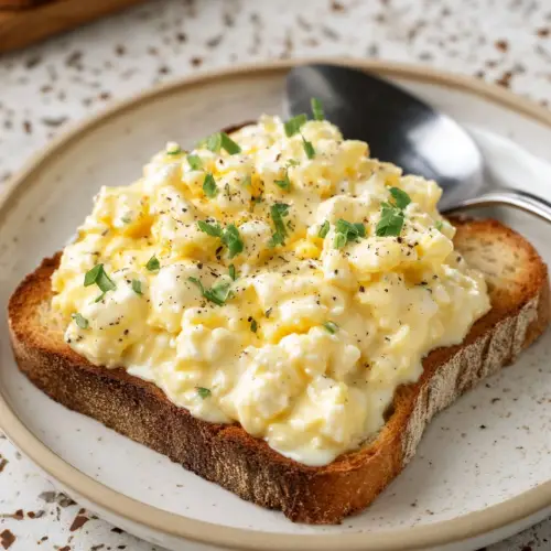 5-Ingredient Creamed Eggs on Toast