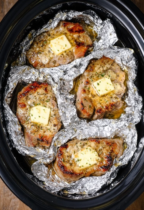 Slow Cooker 3-Ingredient Ranch Pork Chops
