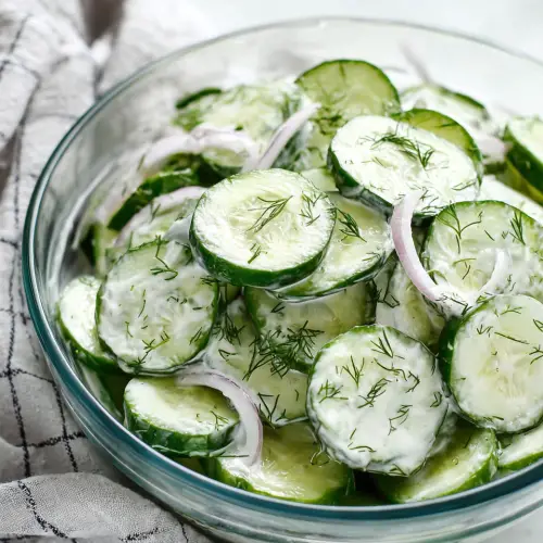 Sour Cream & Dill Cucumbers