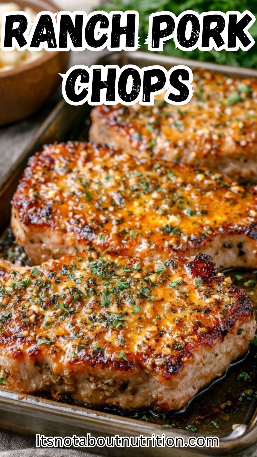 Ranch Pork Chops from a Baking Sheet (Three Ingredients, One Pan, Done)