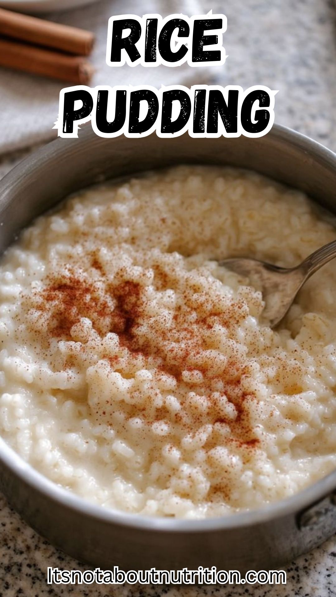 Rice Pudding from a Saucepan and Four Ingredients (That’s Really It)