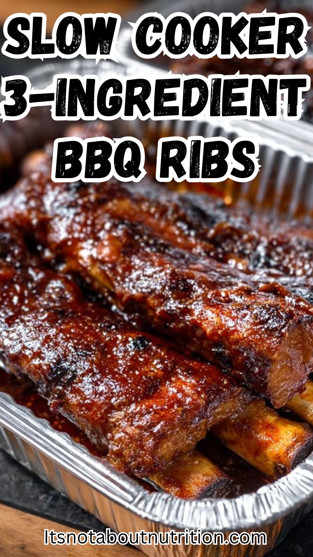 Slow Cooker 3-Ingredient BBQ Country Style Ribs