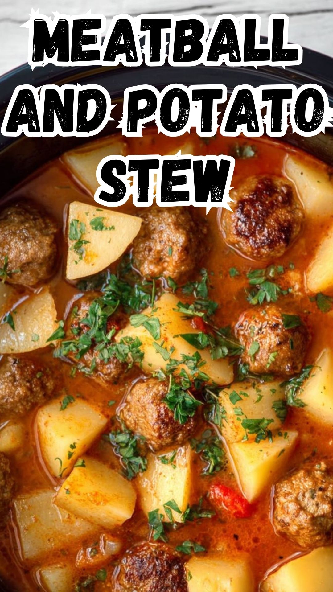 Slow Cooker Meatball and Potato Stew Slow Cooker Meatball and Potato Stew