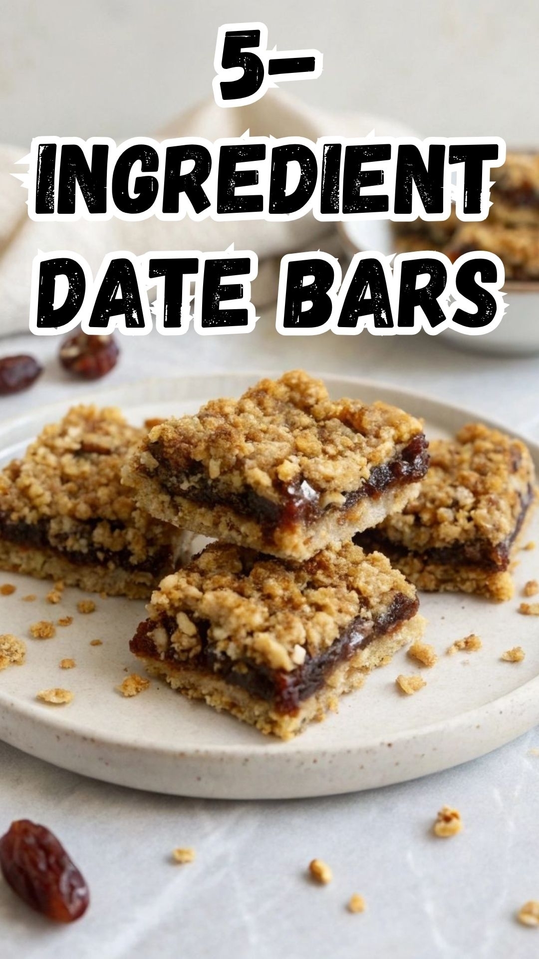 Simple 5-Ingredient Date Bars Simple 5-Ingredient Date Bars