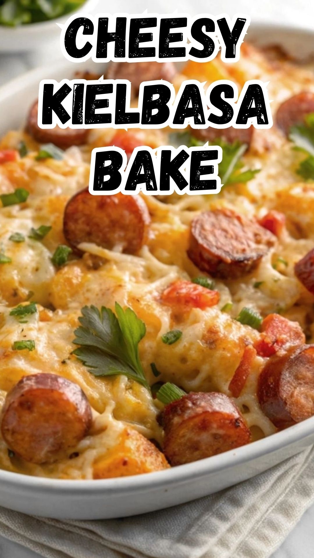 4-Ingredient Cheesy Kielbasa Bake 4-Ingredient Cheesy Kielbasa Bake