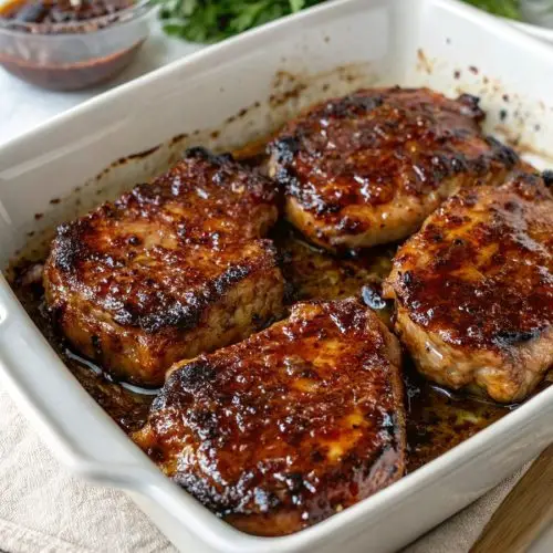 Simple Oven-Baked Barbecue Pork Chops