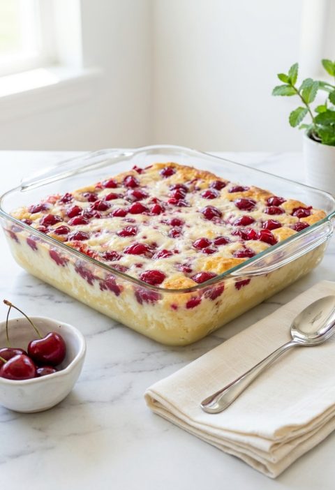 3-Ingredient Cherry Cheesecake Bars (Two-Pan Family Style)
